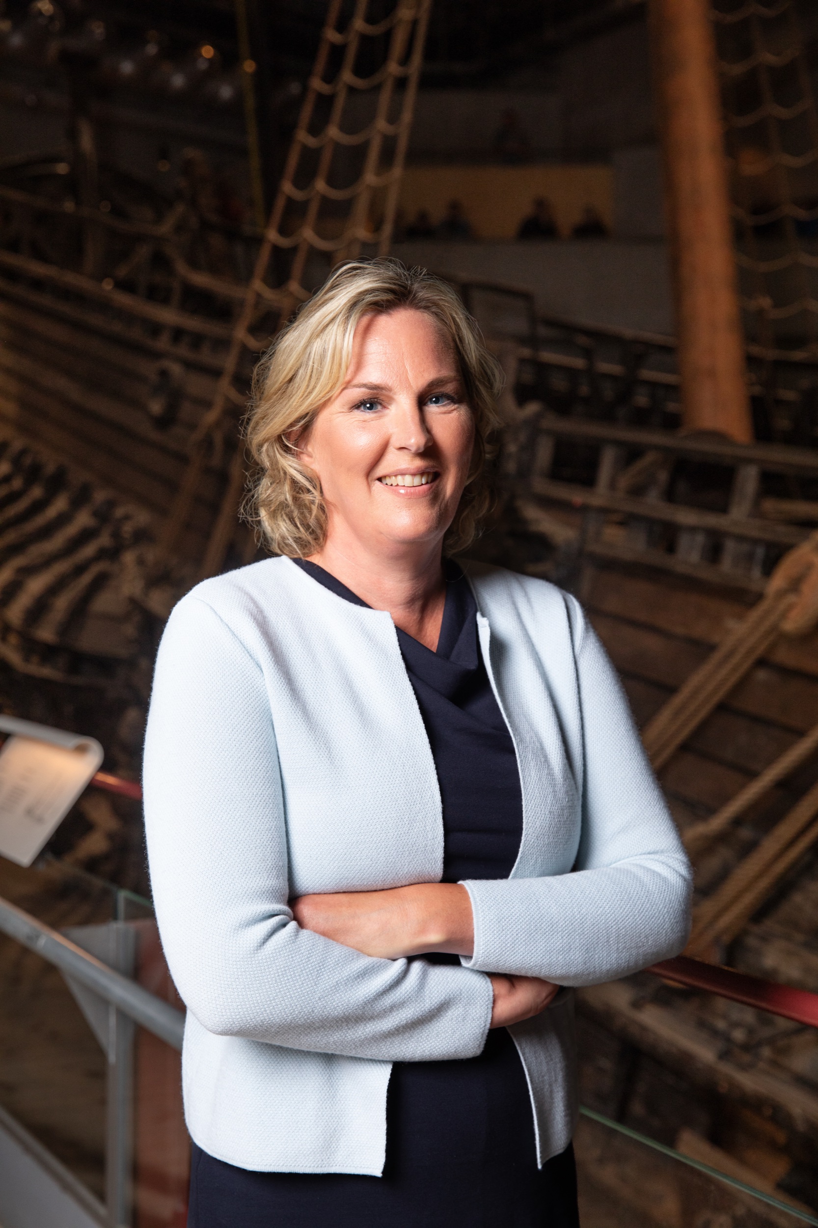 Jenny Lind, chef för Vasamuseet. / Jenny Lind, Museum Director, the Vasa Museum.